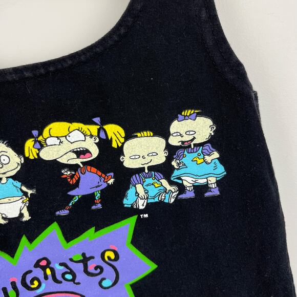 Vintage Nickelodeon Rugrats Tank Top Black USA - Picture 3 of 7